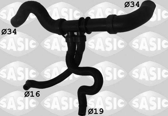Патрубок радиатора (системы охлаждения) Sasic. Артикул 3404101