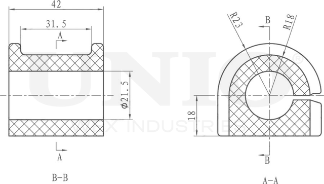 Втулка стабилизатора (Unio). Артикул RMP-10179