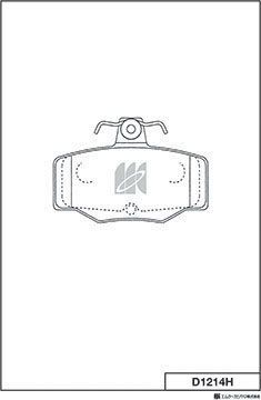 Тормозные колодки MK Kashiyama. Артикул D1214H