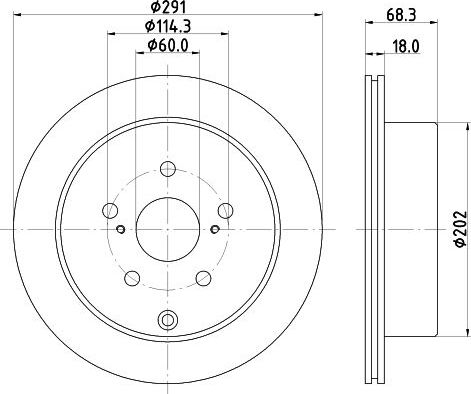 Тормозной диск Nisshinbo. Артикул ND1074K