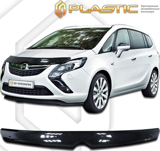 Дефлектор СА Пластик для капота (Classic черный) Opel Zafira 2011-2026. Артикул 2010010111595
