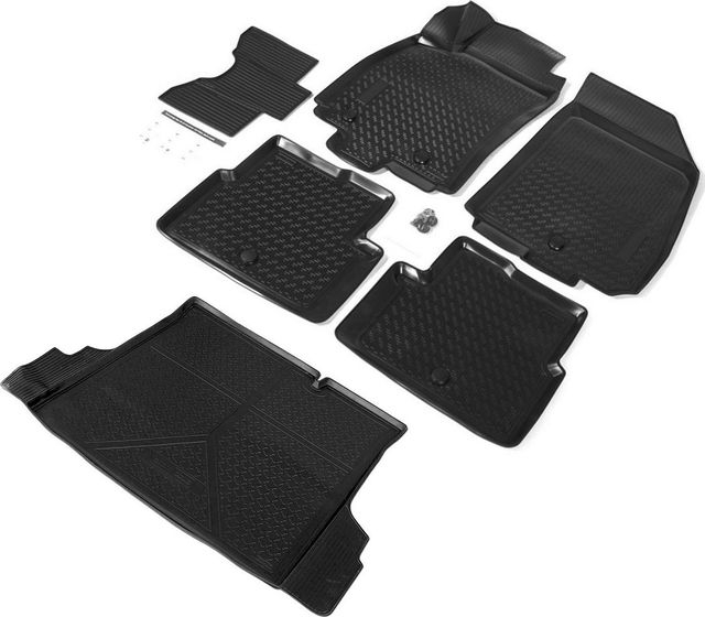 Комплект ковриков Rival для салона и багажника Chevrolet Cobalt II седан 2011-2016 2020-2026. Артикул K11002002-1