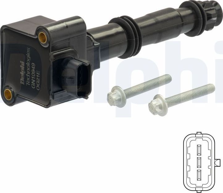 Катушка зажигания Delphi. Артикул GN10949-12B1