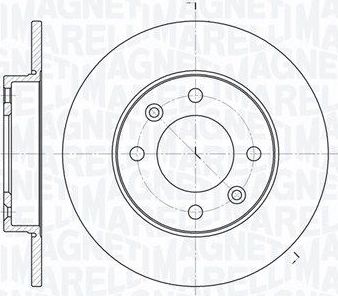 Тормозной диск Magneti Marelli. Артикул 361302040111