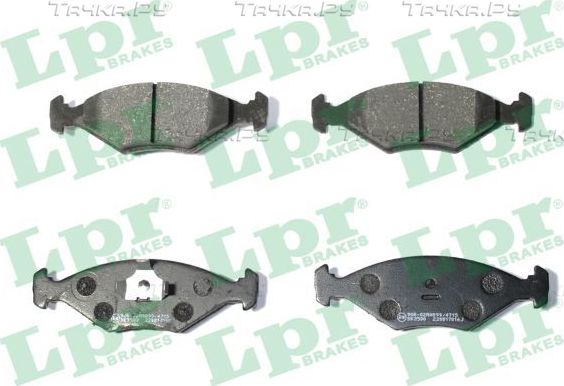 Тормозные колодки LPR передние для Fiat Fiorino I 1984-1988. Артикул 05P016