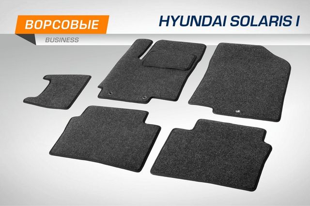 Коврики AutoFlex для салона Hyundai Solaris I седан, хэтчбек 2010-2017. Артикул 5230101