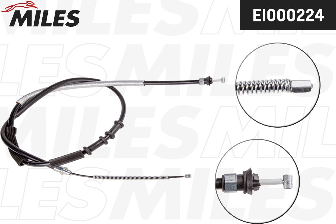 Трос ручника (тросик ручного тормоза) Miles. Артикул EI000224