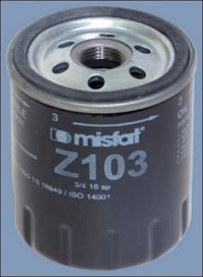 Масляный фильтр MISFAT. Артикул Z103