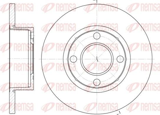 Тормозной диск Remsa. Артикул 6173.00