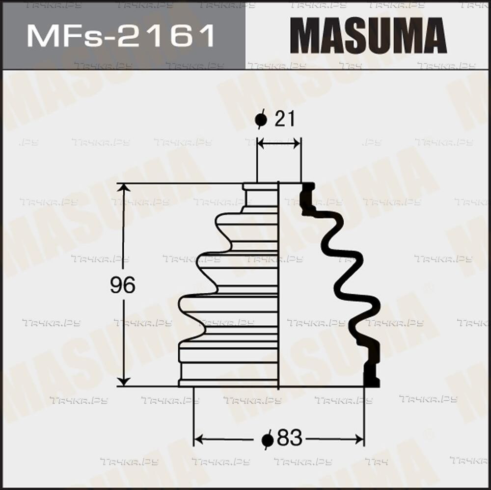 Пыльник ШРУСа наружный Masuma передний для Honda Civic VI 1995-2001. Артикул MFs-2161