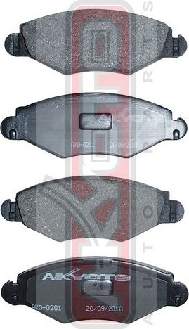 Тормозные колодки Akyoto Packing AKYOTO. Артикул AKD-0201
