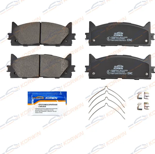 Колодки тормозные перед. Toyota Camry (V3_/V4_/V5_) 01-/Lexus ES 04 (Korwin). Артикул KWBP0441