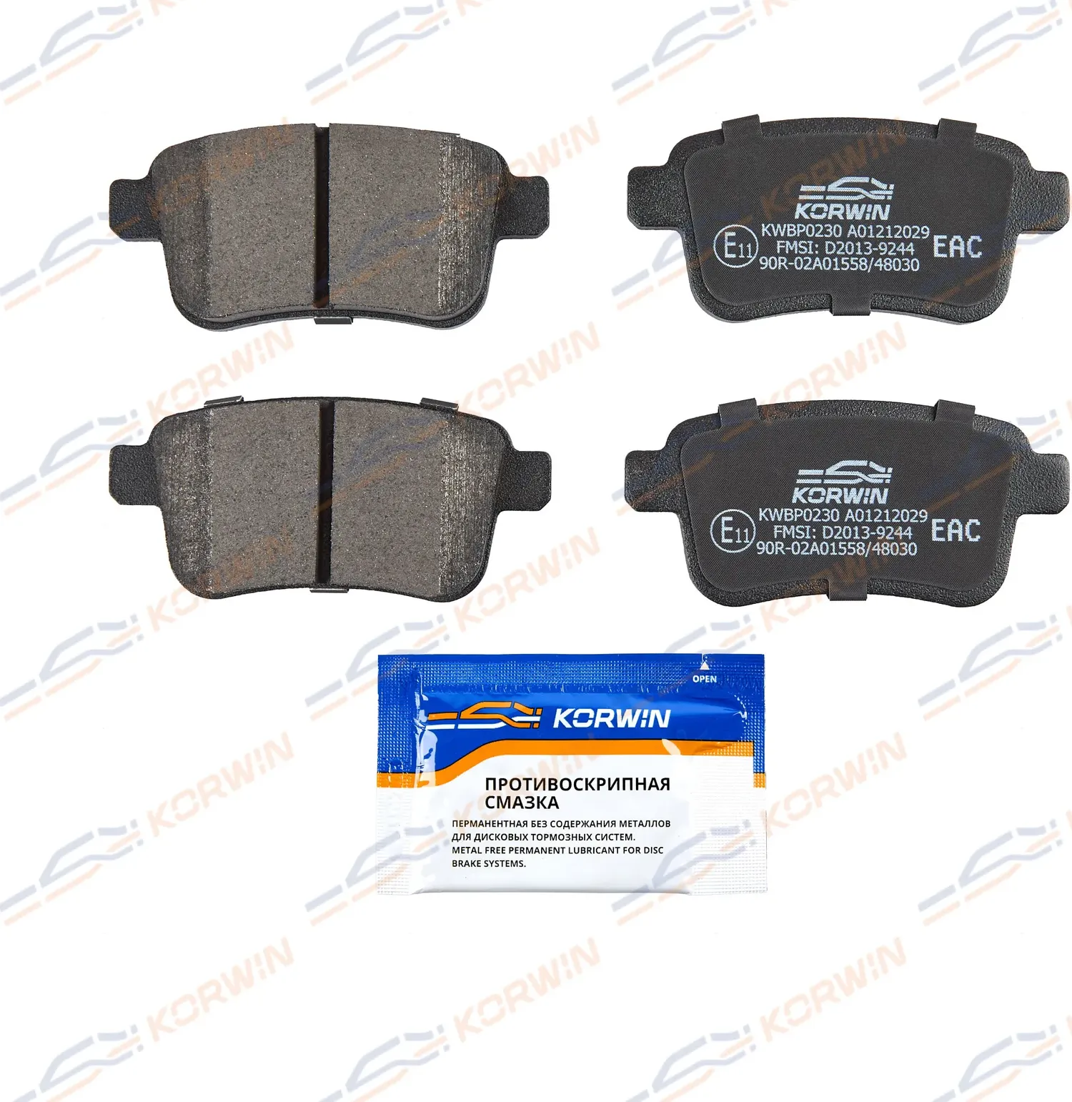 Колодки тормозные зад. Renault Kangoo (KC0) 97-10/Kangoo (KW0/FW0) 08 (Korwin) Korwin. Артикул KWBP0230