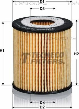 Масляный фильтр  Tecneco Filters для Saab 9-3 II 2004-2015. Артикул OL010045E
