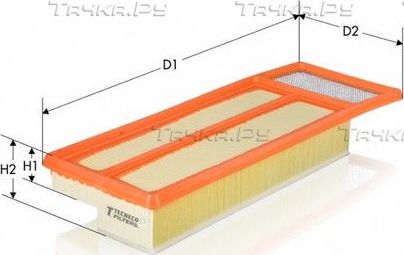 Воздушный фильтр  Tecneco Filters для Lancia Ypsilon II (Type 843) 2006-2011. Артикул AR1451PM