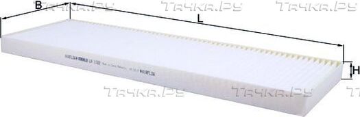 Салонный фильтр Mahle для Volvo B12 2006-2026. Артикул LA 1122