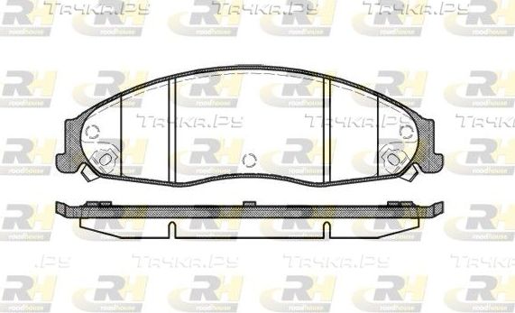 Тормозные колодки RoadHouse передние для Ford GT II 2003-2006. Артикул 2955.08