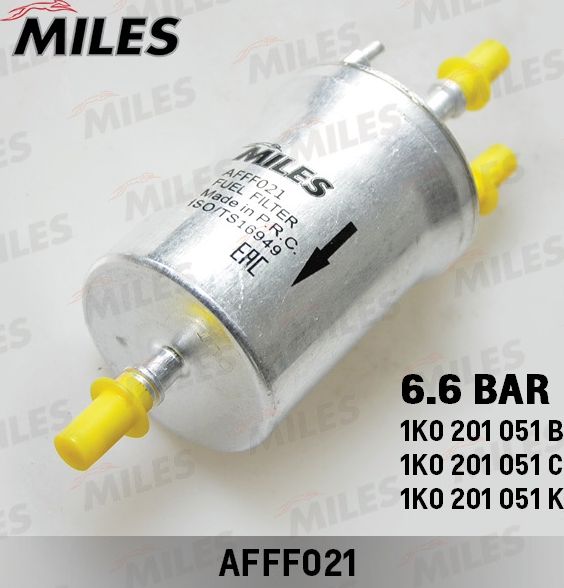 Топливный фильтр Miles для Audi A1 I (8X) 2010-2015. Артикул AFFF021