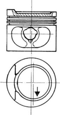 Поршень Kolbenschmidt для Volkswagen Jetta II 1984-1992. Артикул 93872610