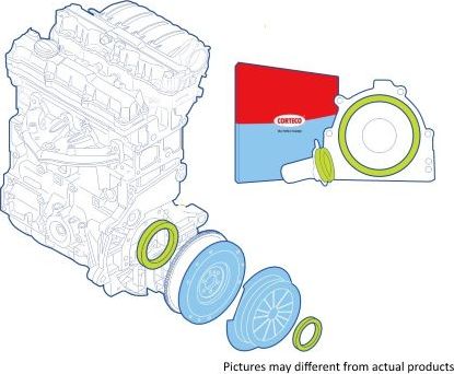 Комплект прокладок вала, сцепление Corteco. Артикул 19135307