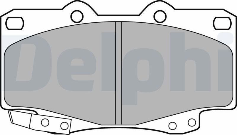 Тормозные колодки Delphi (Low-Metallic). Артикул LP2242