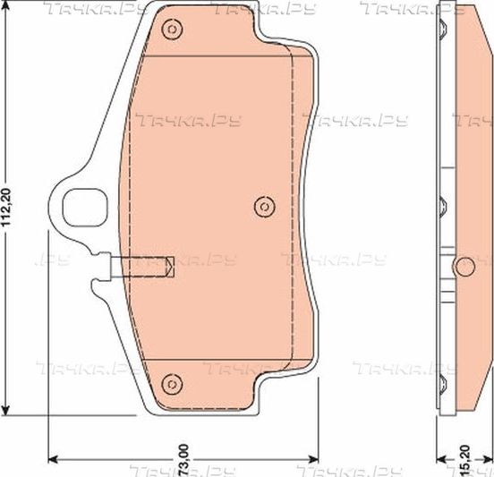 Тормозные колодки TRW. Артикул GDB1757