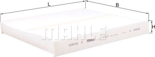 Салонный фильтр Mahle. Артикул LA 816/3