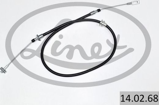 Трос ручника (тросик ручного тормоза) Linex. Артикул 14.02.68