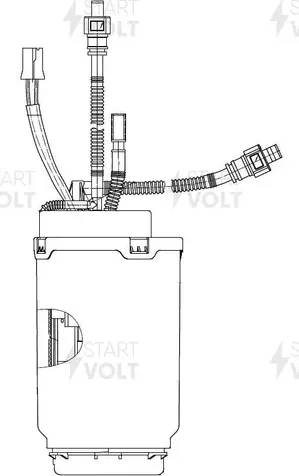 Бензонасос (топливный насос) StartVOLT левый для Volkswagen Touareg I 2003-2010. Артикул SFM 1852