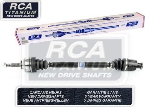 Полуось (привод в сборе, приводной вал) RCA FRANCE NEW DRIVESHAFT передняя левая для Renault Megane I 1996-1999. Артикул R266AN