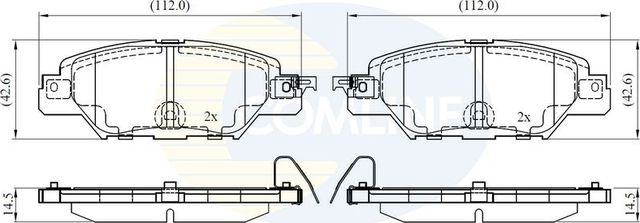Тормозные колодки Comline Comline задние для Mazda CX-5 I 2014-2017. Артикул CBP32416