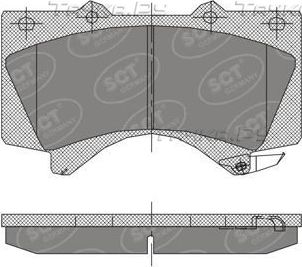 Тормозные колодки SCT-Germany. Артикул SP 400 PR