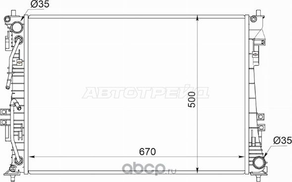 Радиатор Hyundai Tucson 21-  Kia Sportage 21- (SAT). Артикул ST100185