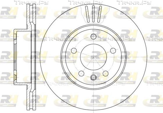 Тормозной диск RoadHouse передний для Opel Omega B 1994-2000. Артикул 6490.10