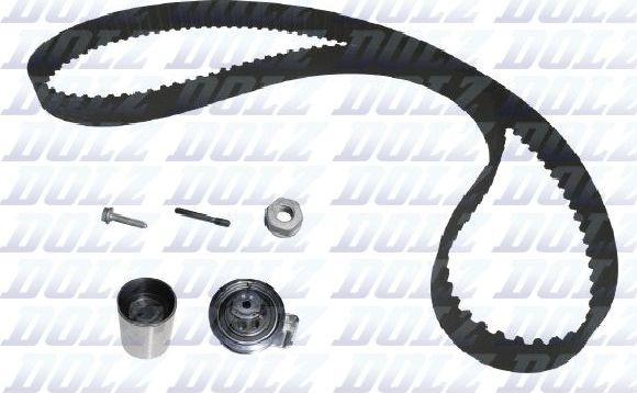 Ремень ГРМ с роликами (комплект) Dolz для Volkswagen Sharan I 2000-2010. Артикул SKD105