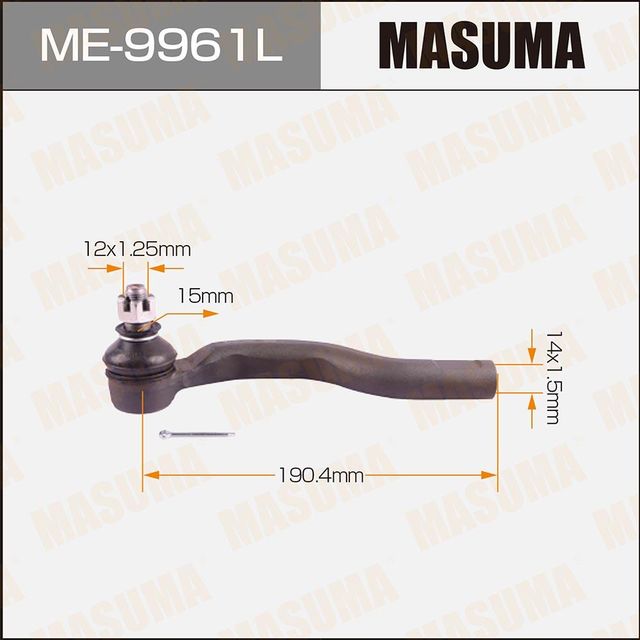 Наконечник рулевой тяги Masuma. Артикул ME-9961L