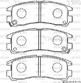 Тормозные колодки Advics. Артикул SN775P