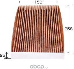 Фильтр салонный угольный (VIC). Артикул AC210EX