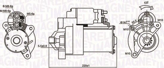 Стартер Magneti Marelli. Артикул 063720594010