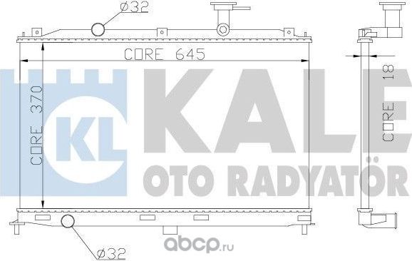 Радиатор (Kale). Артикул 358000