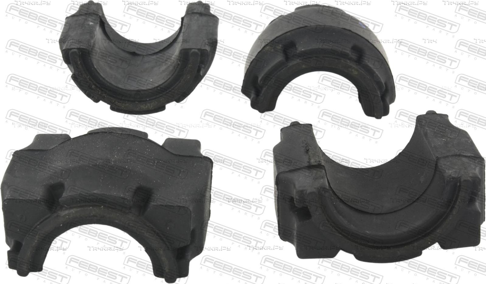 Втулки стабилизатора Febest передние для Volkswagen Passat B8 2014-2026. Артикул VWSB-TIGIIF-KIT