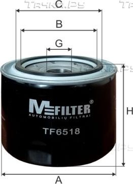 Масляный фильтр MFilter для Toyota Avensis I 1997-2003. Артикул TF 6518