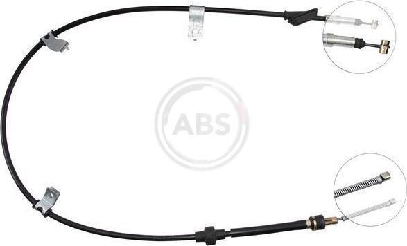 Трос ручника (тросик ручного тормоза) ABS задний левый для Rover 400 II (HH-R) 1995-2000. Артикул K15707