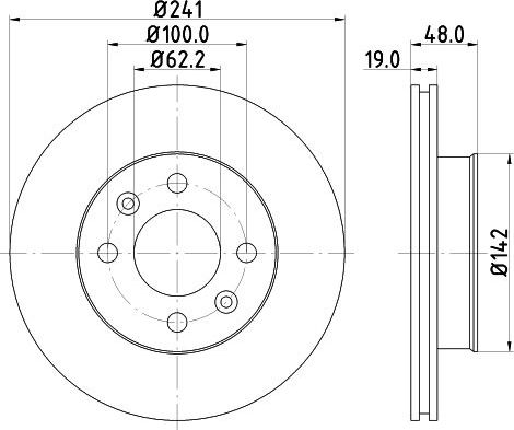 Тормозной диск Nisshinbo. Артикул ND6017