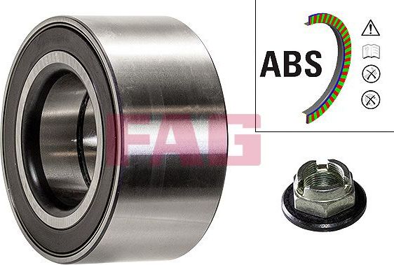 Ступичный подшипник (комплект) Fag передний для Jaguar X-Type I 2001-2009. Артикул 713 6784 10