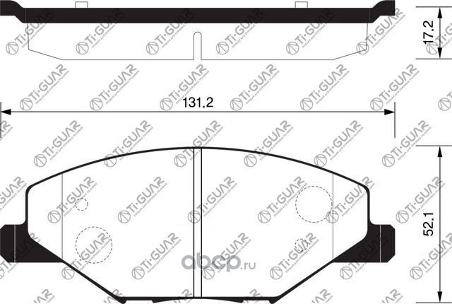Тормозные колодки TG-5495C/PN33002 (КЕРАМИКА)* TiGUAR (TI-Guar). Артикул TG5495C
