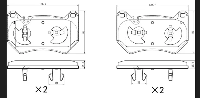 Колодки тормозные передние к-кт (Metaco). Артикул 3000518