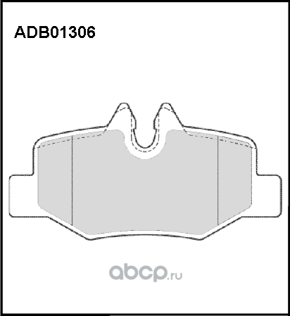 Колодки тормозные (Allied Nippon). Артикул ADB01306