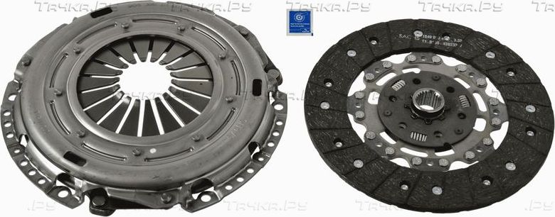 Сцепление (комплект) SACHS для Volkswagen Sharan I 2002-2010. Артикул 3000 951 091