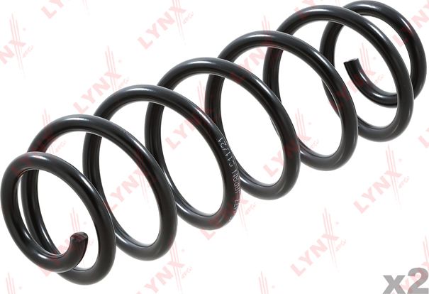 Пружина подвески LYNXauto задняя для Skoda Rapid I 2012-2019. Артикул SC-1177